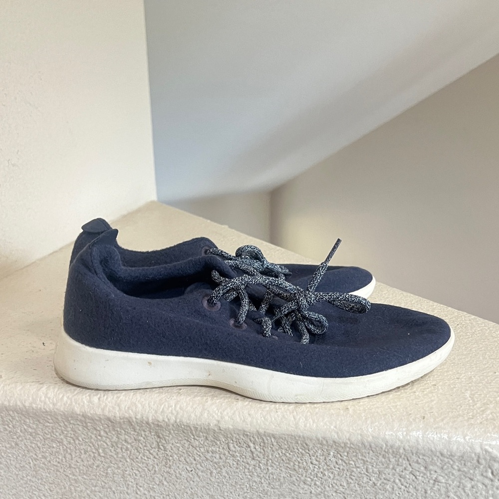 Allbirds Wool Runner Mizzle Men’s Size 11 Low Comfort Sneakers Navy Blue Shoes